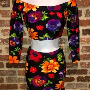American Apparel Tropical matching set size small